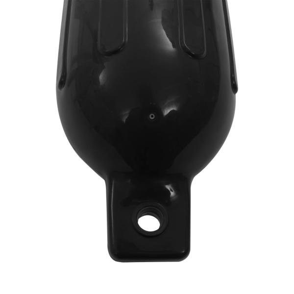 Bootsfender 4 Stk. Schwarz 58,5x16,5 cm PVC