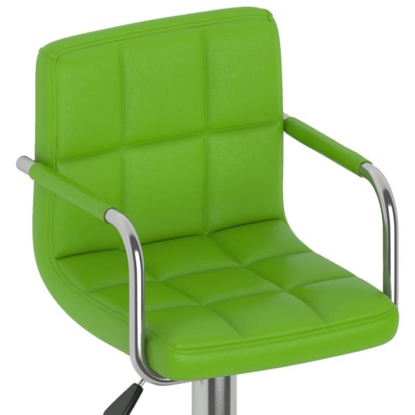 Barhocker 2 Stk. Grün Kunstleder