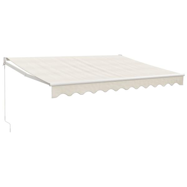 Markise Einziehbar Creme 3x2,5 m Stoff und Aluminium