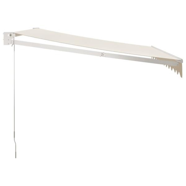 Markise Einziehbar Creme 3x2,5 m Stoff und Aluminium