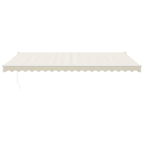 Markise Einziehbar Creme 5x3 m Stoff und Aluminium