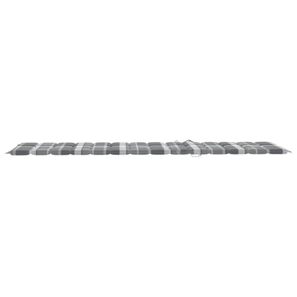 Sonnenliegen 2 Stk. mit Tisch und Auflagen Massivholz Akazie