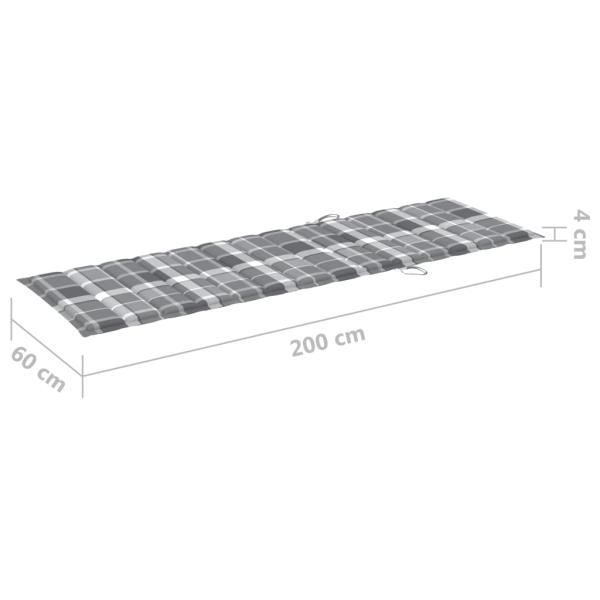 Sonnenliegen 2 Stk. mit Tisch und Auflagen Massivholz Akazie