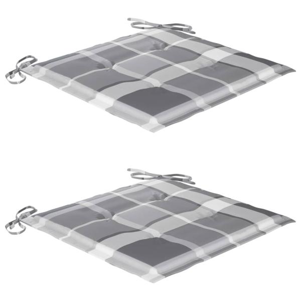 Klappbare Gartenstühle 2 Stk. mit Kissen Massivholz Akazie