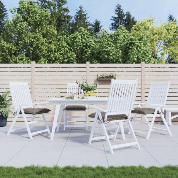 ARDEBO.de - Stuhlkissen 4 Stk. Taupe 40x40x7 cm Oxford-Gewebe