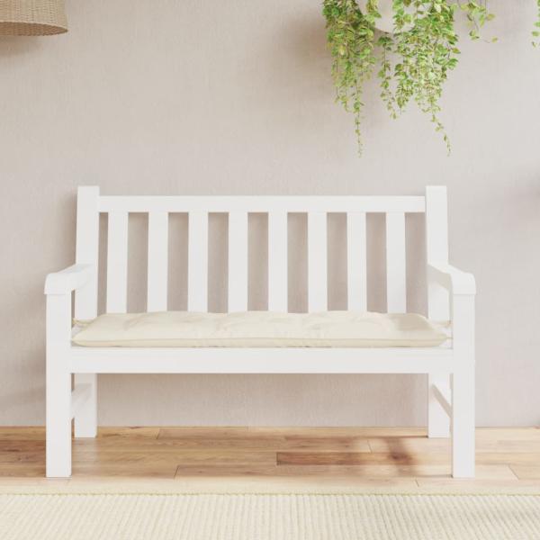 Gartenbank-Auflage Creme 120x50x7 cm Oxford-Gewebe