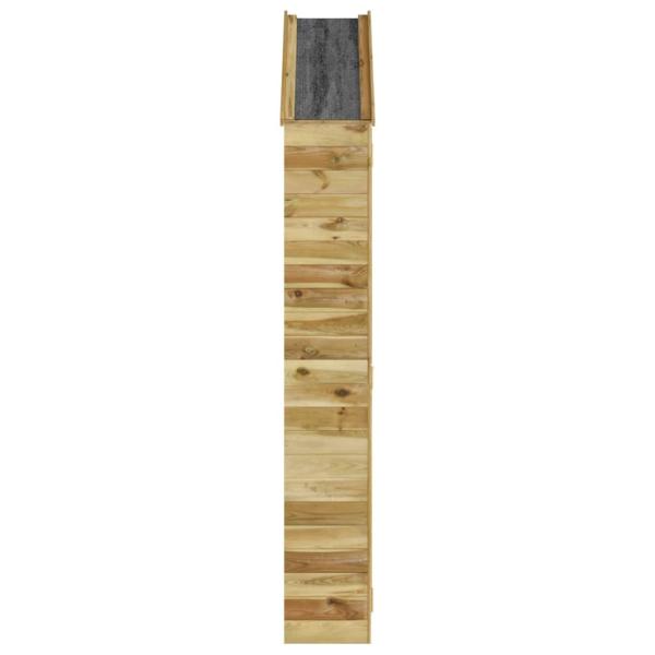 Geräteschuppen 107x37x220 cm Massivholz Kiefer Imprägniert