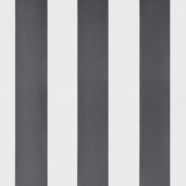 Markise Einziehbar Anthrazit & Weiß 3,5x2,5 m Stoff & Aluminium
