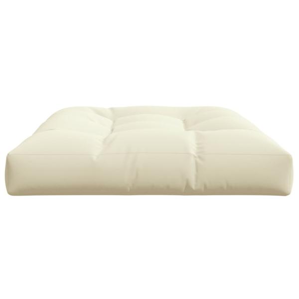 ARDEBO.de - Palettenkissen Creme 120x80x12 cm Stoff