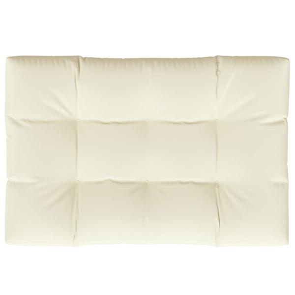 Palettenkissen Creme 120x80x12 cm Stoff