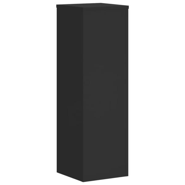 Pflanzenständer 2 Stk. Schwarz 25x25x80 cm Holzwerkstoff