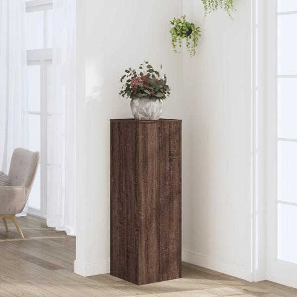 ARDEBO.de - Pflanzenständer Eichen-Optik 33x33x100 cm Holzwerkstoff