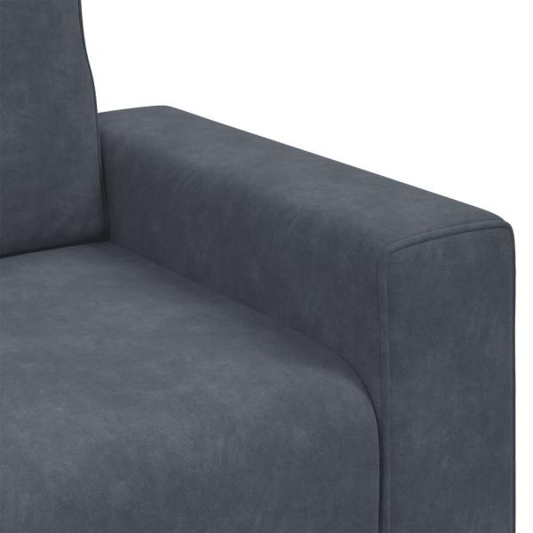 Sessel Dunkelgrau 60 cm Samt