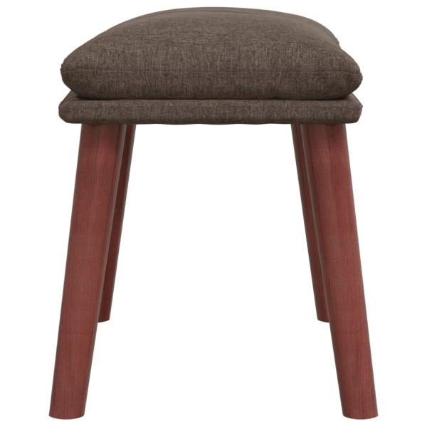 Relaxsessel mit Hocker Taupe Stoff