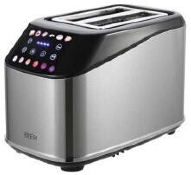 ARDEBO.de Beem 02408 Toaster mit Touchscreen, 2-Schlitz, 1400 W, 6 Bräunungseinstellungen, Edelstahl
