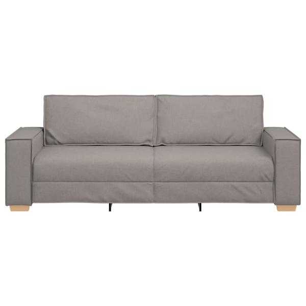 Sofa Stuhl Hellgrau 59 cm Stoff Taupe Polyester-Mischung Mittel