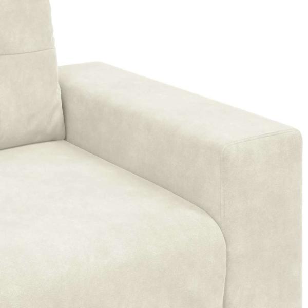 Samt creme Samtstoff Mittel Langlebig Sofa Rechteckig