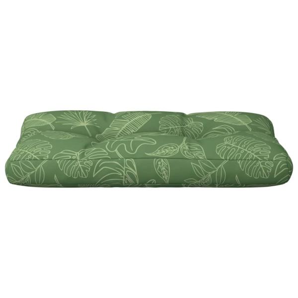 Palettenkissen Blattmuster 80x40x12 cm Stoff