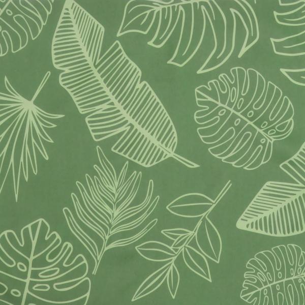 Palettenkissen Blattmuster 80x40x12 cm Stoff
