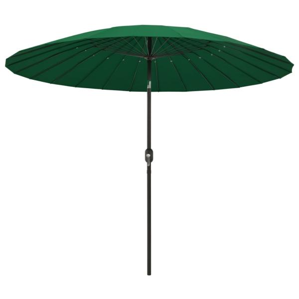 Sonnenschirm mit Aluminium-Mast 270 cm Grün