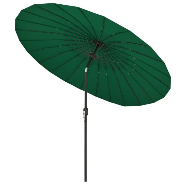 Sonnenschirm mit Aluminium-Mast 270 cm Grün