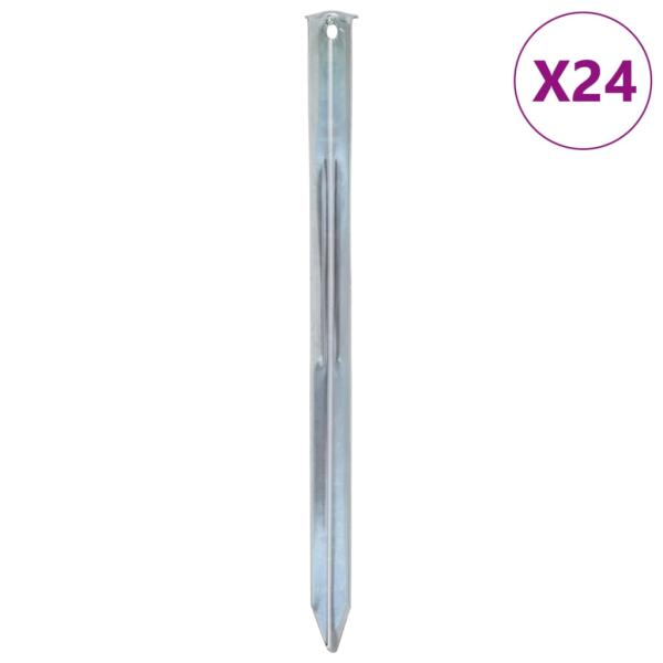 ARDEBO.de - Zeltheringe 24 Stk. 30 cm Ø20 mm Verzinkter Stahl
