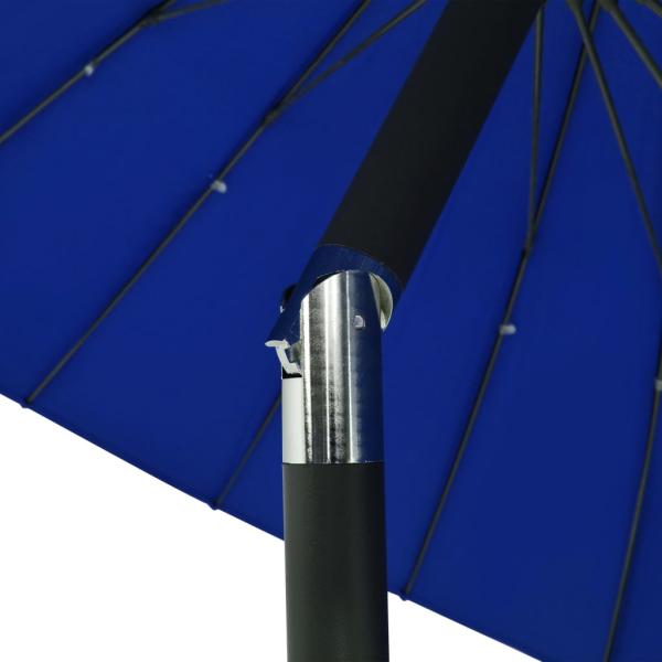 Sonnenschirm mit Aluminium-Mast 270 cm Azurblau