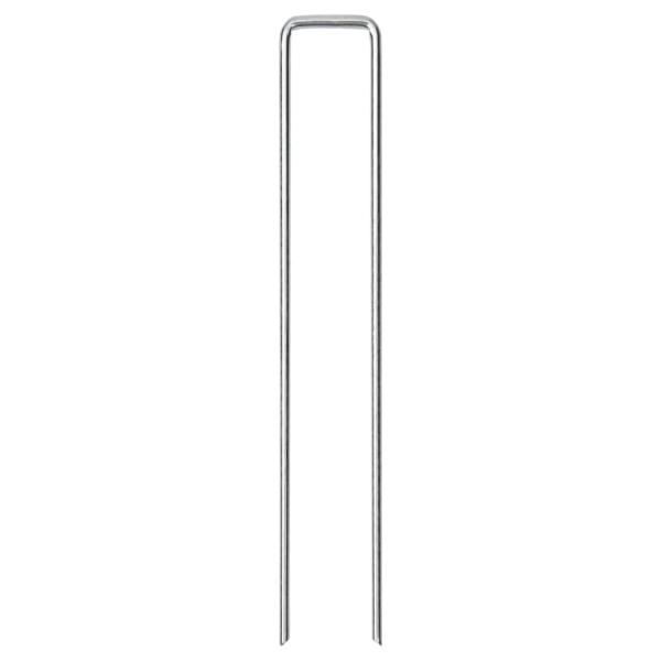 Bodenanker 50 Stk. U-Form 20x3,5 cm Verzinkter Stahl