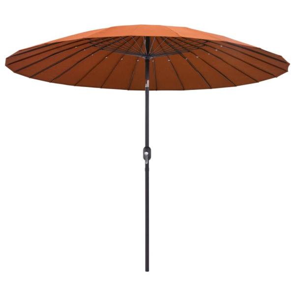 Sonnenschirm mit Aluminium-Mast 270 cm Terrakotta