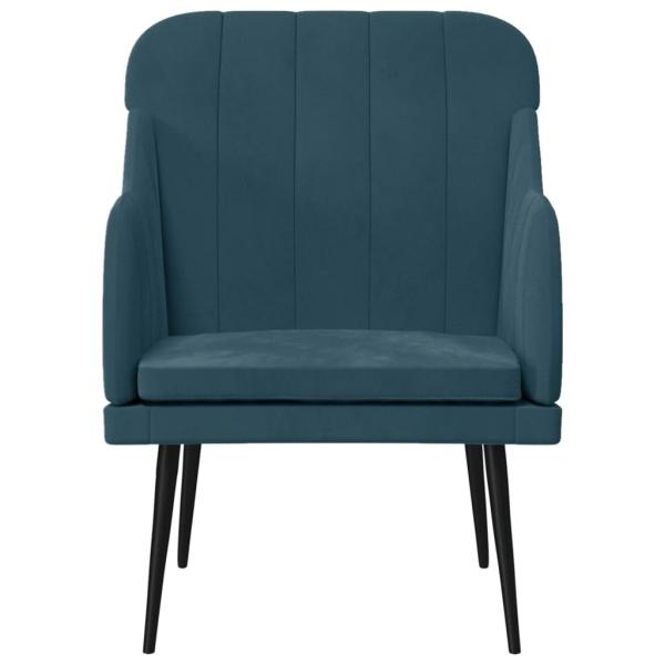 Sessel Blau 63x76x80 cm Samt