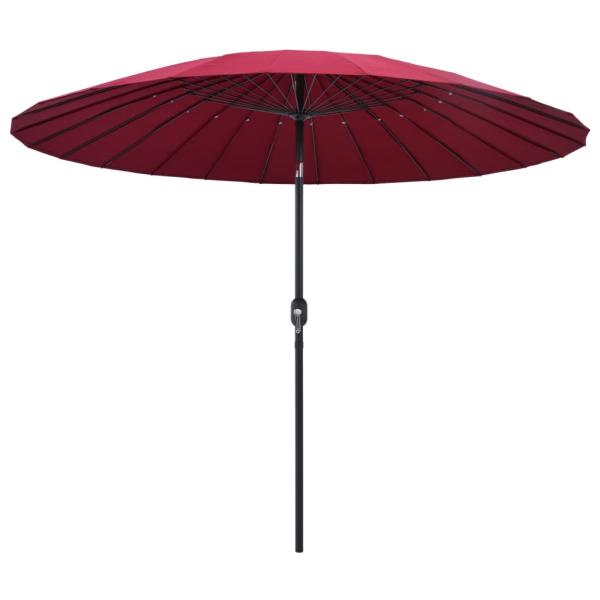 Sonnenschirm mit Aluminium-Mast 270 cm Bordeauxrot