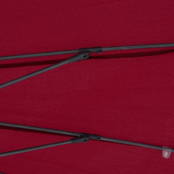 Sonnenschirm mit Aluminium-Mast 270 cm Bordeauxrot