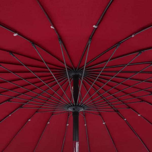 Sonnenschirm mit Aluminium-Mast 270 cm Bordeauxrot