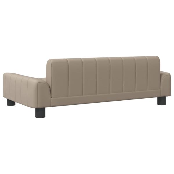 Hundebett Cappuccino-Braun 90x53x30 cm Kunstleder