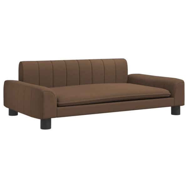 Hundebett Braun 90x53x30 cm Stoff
