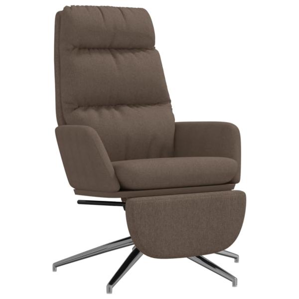 Relaxsessel mit Fußteil Taupe Stoff