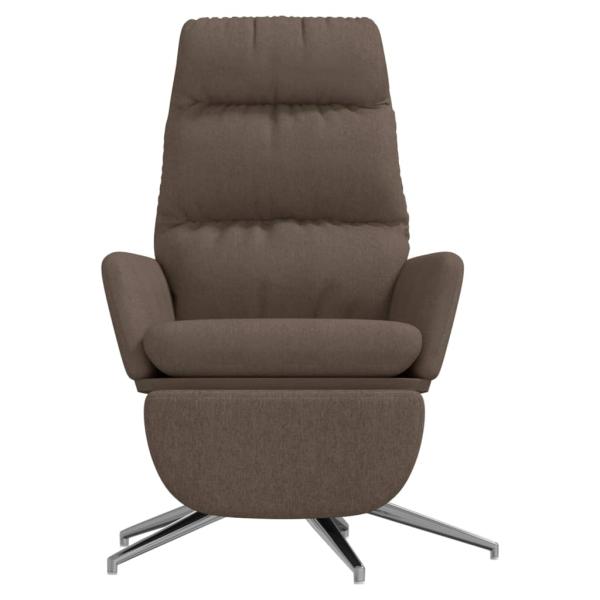 Relaxsessel mit Fußteil Taupe Stoff
