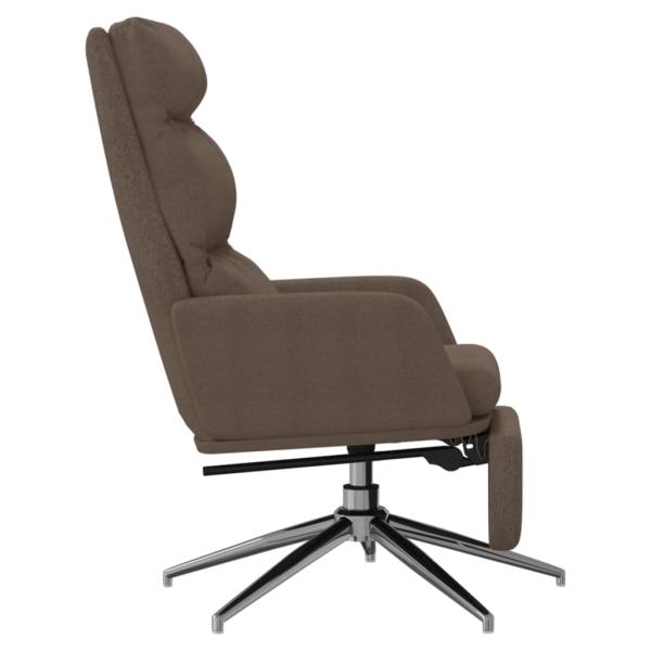 Relaxsessel mit Fußteil Taupe Stoff