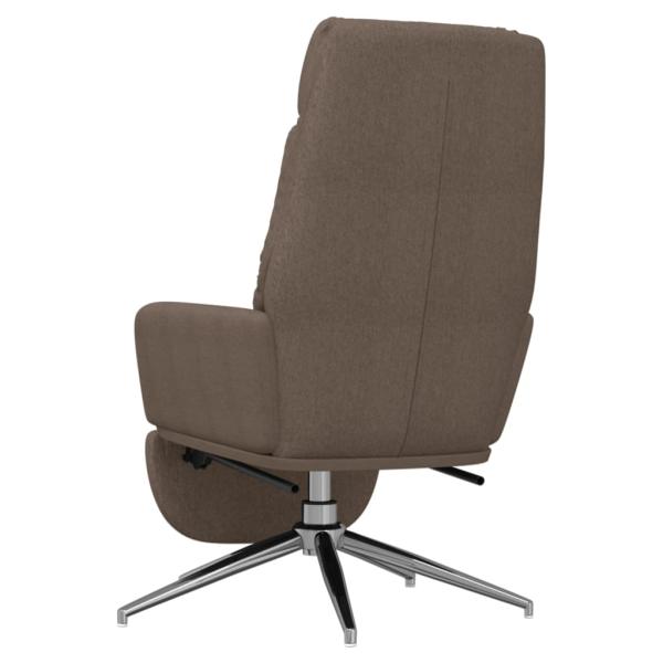 Relaxsessel mit Fußteil Taupe Stoff