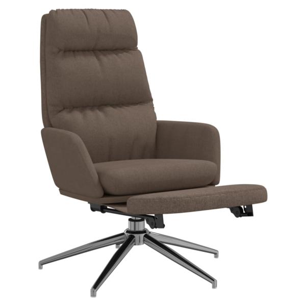 Relaxsessel mit Fußteil Taupe Stoff