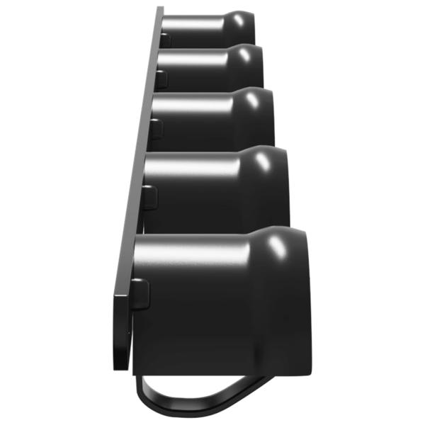 Trensenhalter für 5 Trensen mit 5 Haken Schwarz Eisen