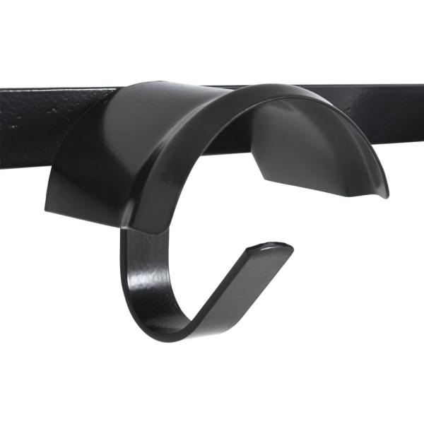 Trensenhalter für 5 Trensen mit 5 Haken Schwarz Eisen