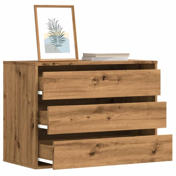 ARDEBO.de - Kommode Artisan-Eiche 80x41x58 cm Holzwerkstoff