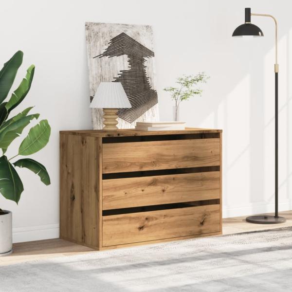 Kommode Artisan-Eiche 80x41x58 cm Holzwerkstoff