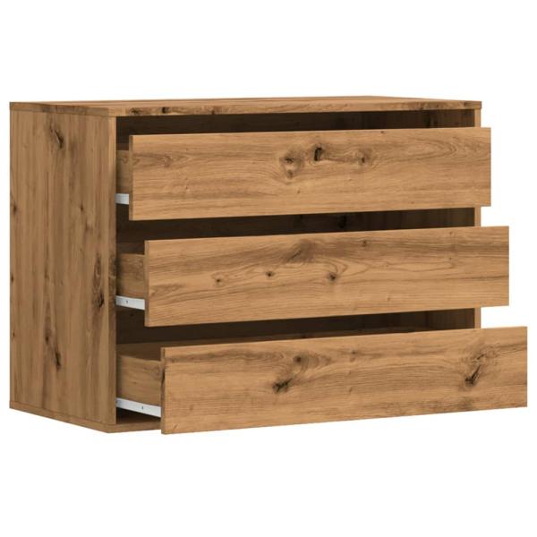 Kommode Artisan-Eiche 80x41x58 cm Holzwerkstoff