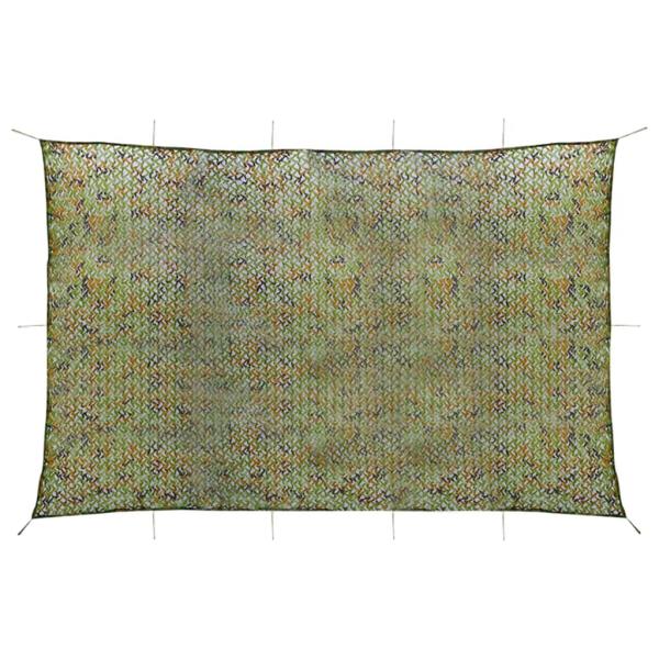 Tarnnetz mit Aufbewahrungstasche 6x7 m Grün