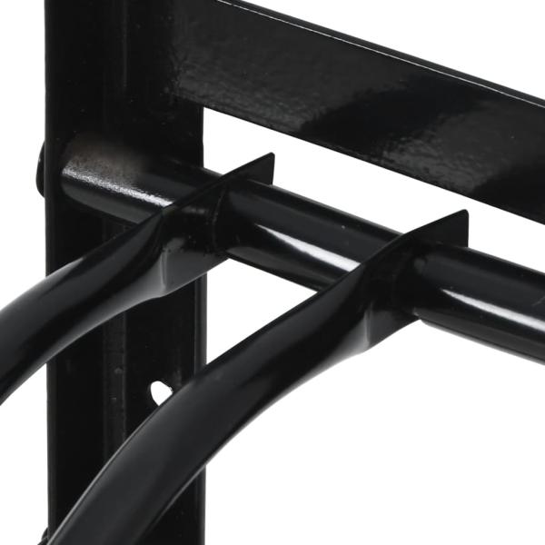 Sattelhalter Klappbar Wandmontage Schwarz Eisen