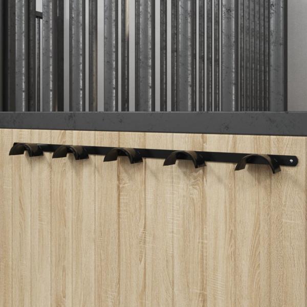 ARDEBO.de - Trensenhalter für 5 Trensen Schwarz Eisen