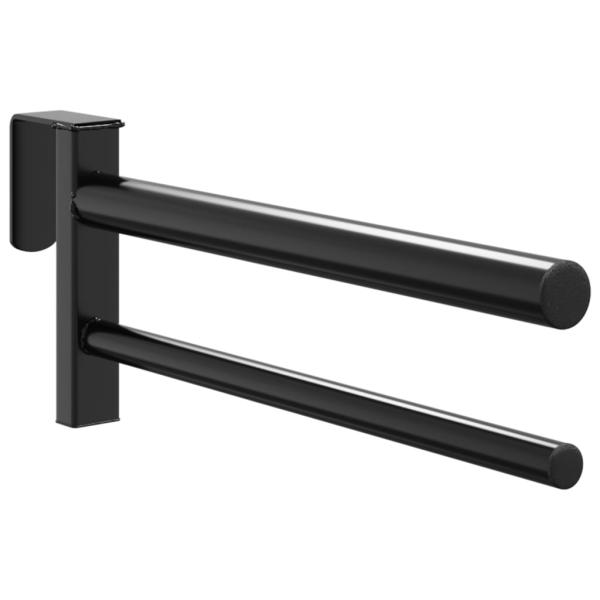 Sattelhalter Zweiarmig Tragbar Schwarz Eisen