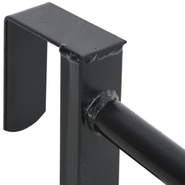 Sattelhalter Zweiarmig Tragbar Schwarz Eisen